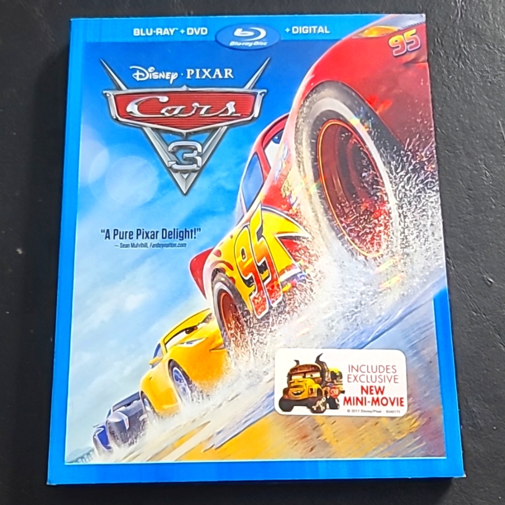 Cars 3 Blu-ray and DVD